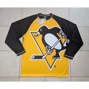 Pittsburgh Penguins Men's Large Calhoun Hockey NHL Long Sleeve Shirt Stretch